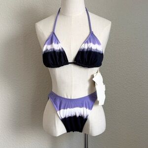 Rebel Beach Purple Tie-Dye Bikini